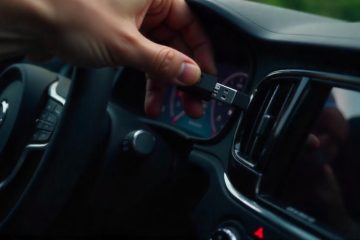 a high-resolution image of a modern Volvo car interior.